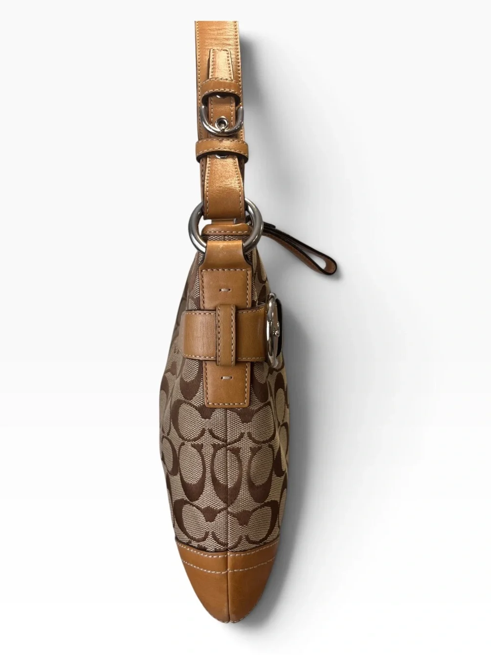Coach Vintage 2005 Soho Signature Jacquard Shoulder Bag 3577 Brown Hobo